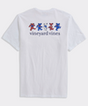 Grateful Dead RWB Dancing Bears Short Sleeve Tee