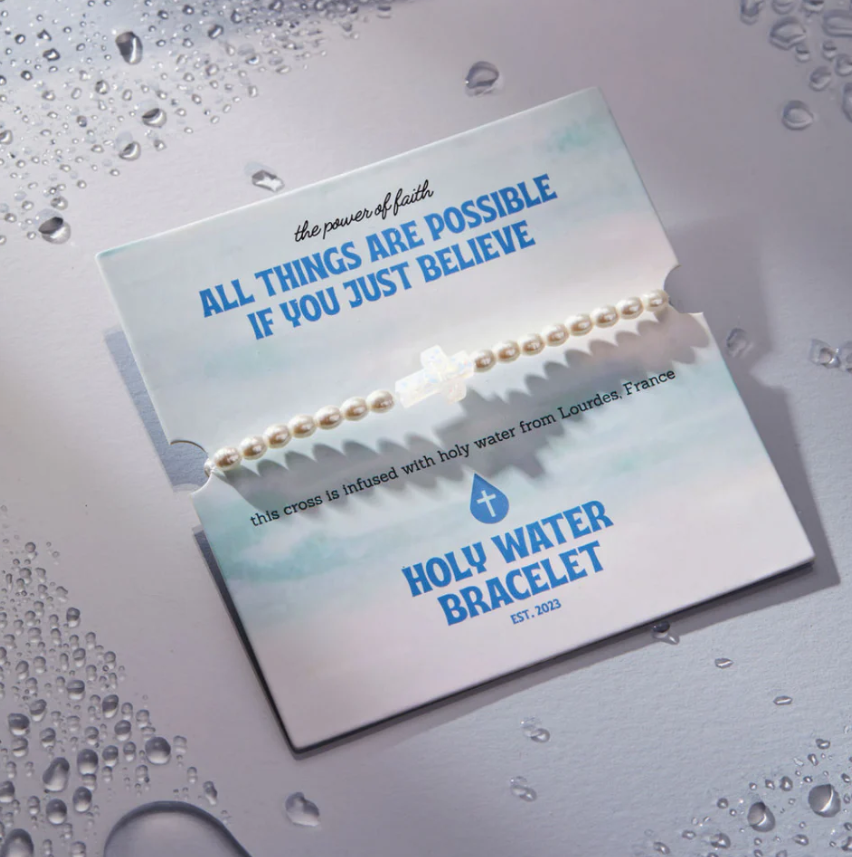 Holy Water Cross Bracelet
