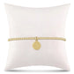 Classic Gold 2mm Bead Bracelet - be you. Small Gold Word Disc