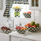 Courtly Check Enamel Large Colander