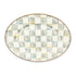 Sterling Check Enamel Oval Platter Small