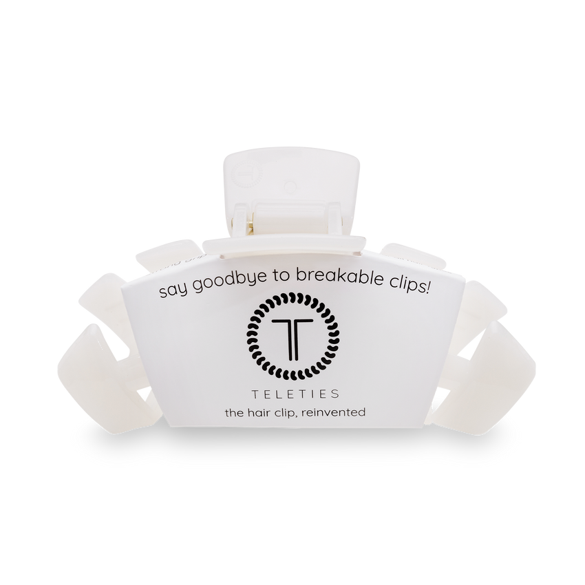 TELETIES - Coconut White Large Hair Clip