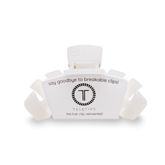 TELETIES - Coconut White Medium Hair Clip