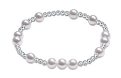 Hope Unwritten Sterling 6mm Bead Bracelet - Pearl