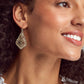 Addie Gold Drop Earrings In Gold Filigree Mix model image