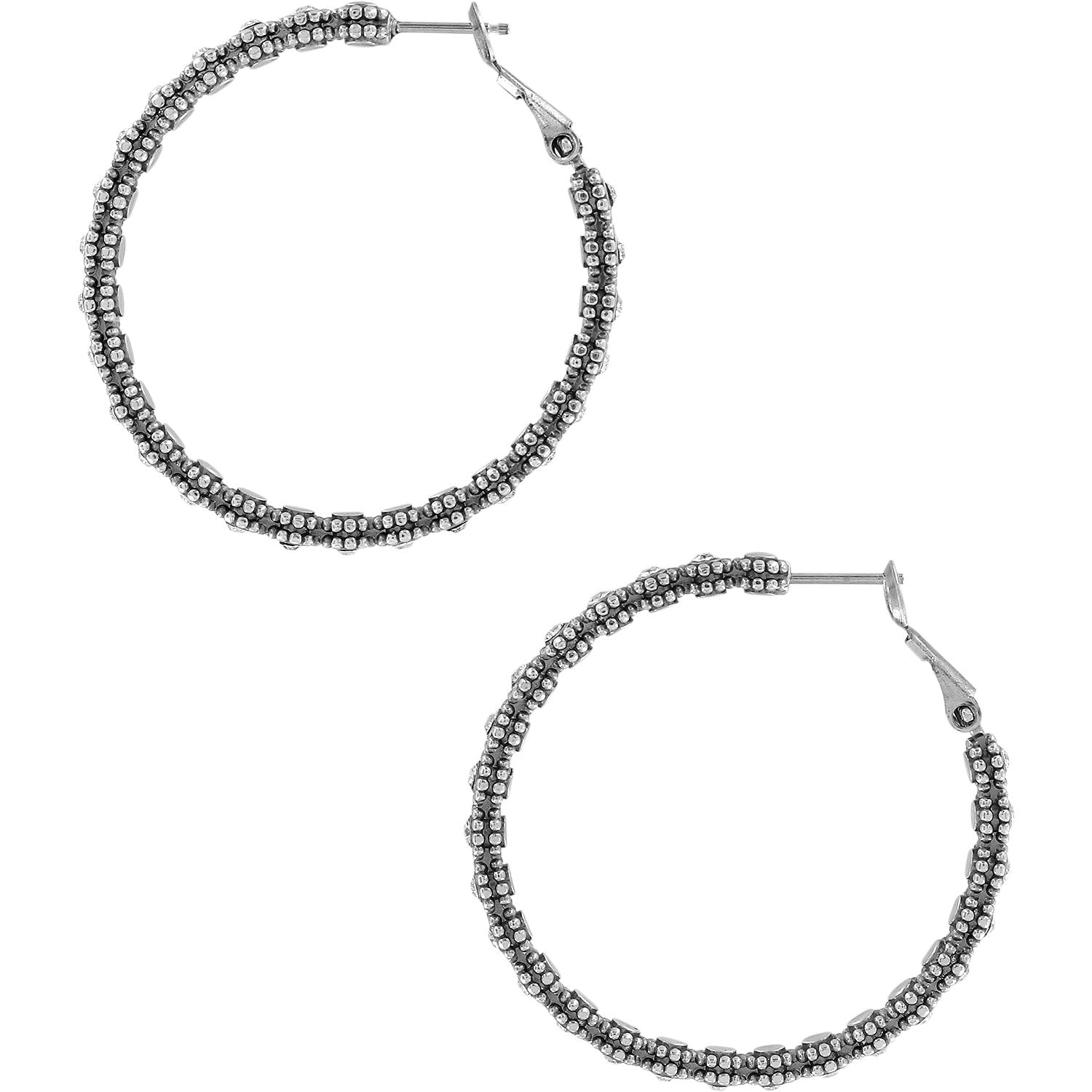 Twinkle Spendor Medium Hoop Earrings Side View