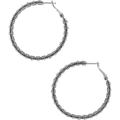 Twinkle Spendor Medium Hoop Earrings Side View