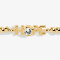 A Little Hope-Gold Bracelet Close Up