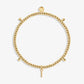 Alphabet A Little - I - Gold Bracelet Front View