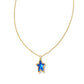 Ada Star Short Pendant Necklace in Gold Cobalt Blue Illusion - Kendra Scott