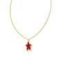 Ada Star Short Pendant Necklace in Gold Red Illusion - Kendra Scott