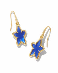 Ada Star Small Drop Earrings - Cobalt Blue Illusion - From Kendra Scott.