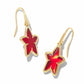 Ada Star Small Drop Earrings - Gold Red Illusion - From Kendra Scott.