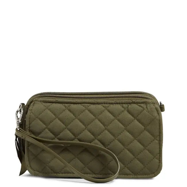 RFID All in One Crossbody Climbing Ivy Green Front View