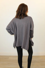 All Good Things Sweater Charcoal Back View