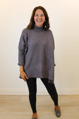 All Good Things Sweater Charcoal Front View