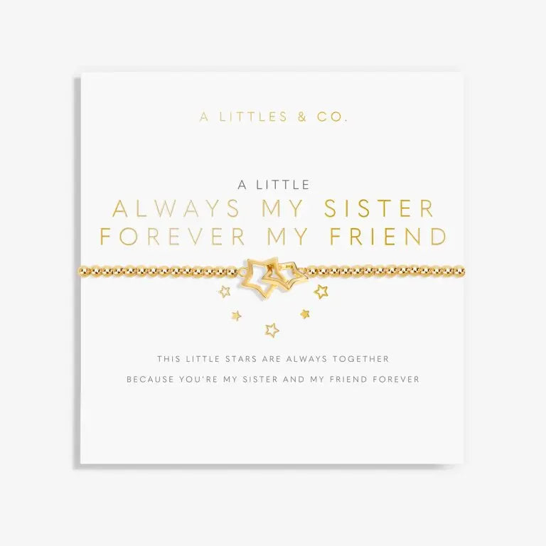 A Little Always My Sister Forever My Friend - Gold