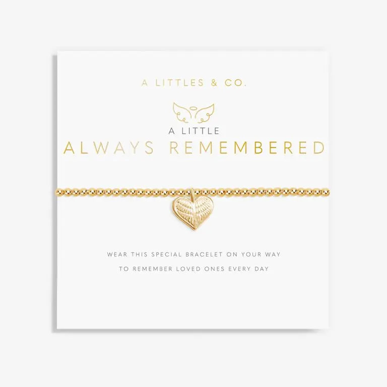 A Little Always Remembered - Gold Bracelet Card View