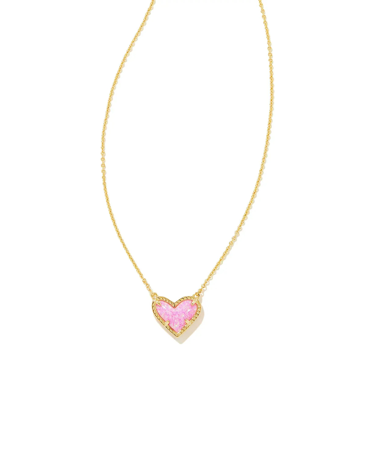 Ari Heart Pendant Necklace - Front View