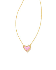 Ari Heart Pendant Necklace - Front View