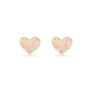 Ari Heart Stud Earrings - Front View