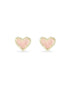 Ari Heart Stud Earrings - Front View