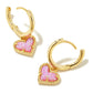 Ari Heart Huggie Earrings Closure View