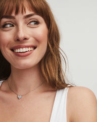Ari Heart Short Pendant Necklace Model View