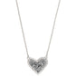 Ari Heart Short Pendant Necklace Front View