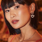 Ashton Heart Drop Earrings - Model View