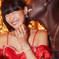 Ashton Heart Drop Earrings - Model View