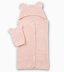 Hooded Towel + Wash Mitt Set