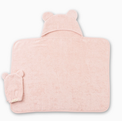 Hooded Towel + Wash Mitt Set