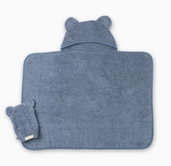 Hooded Towel + Wash Mitt Set
