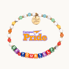 Little Words Project LGBTQ Bracelet that says, "Be Yourself."