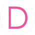 A pink letter D Bogg Bit.