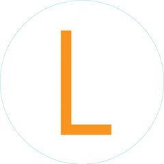 Orange color letter L Bogg Bit.