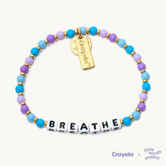 Little Words Project Breathe Turquoise Blue Bracelet