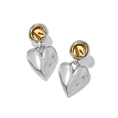 Cascade Heart Post Earrings