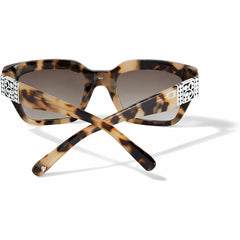 Brown women's sunglasses with Contempo Dots on the frame from Brighton Designs.