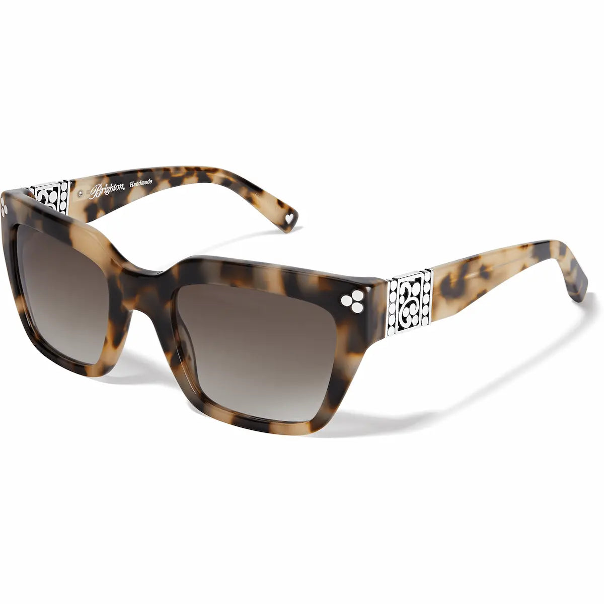 Brown women's sunglasses with Contempo Dots on the frame from Brighton Designs.