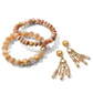 Contempo Neuvo Rosado Mother Of Pearl Stretch Bracelet