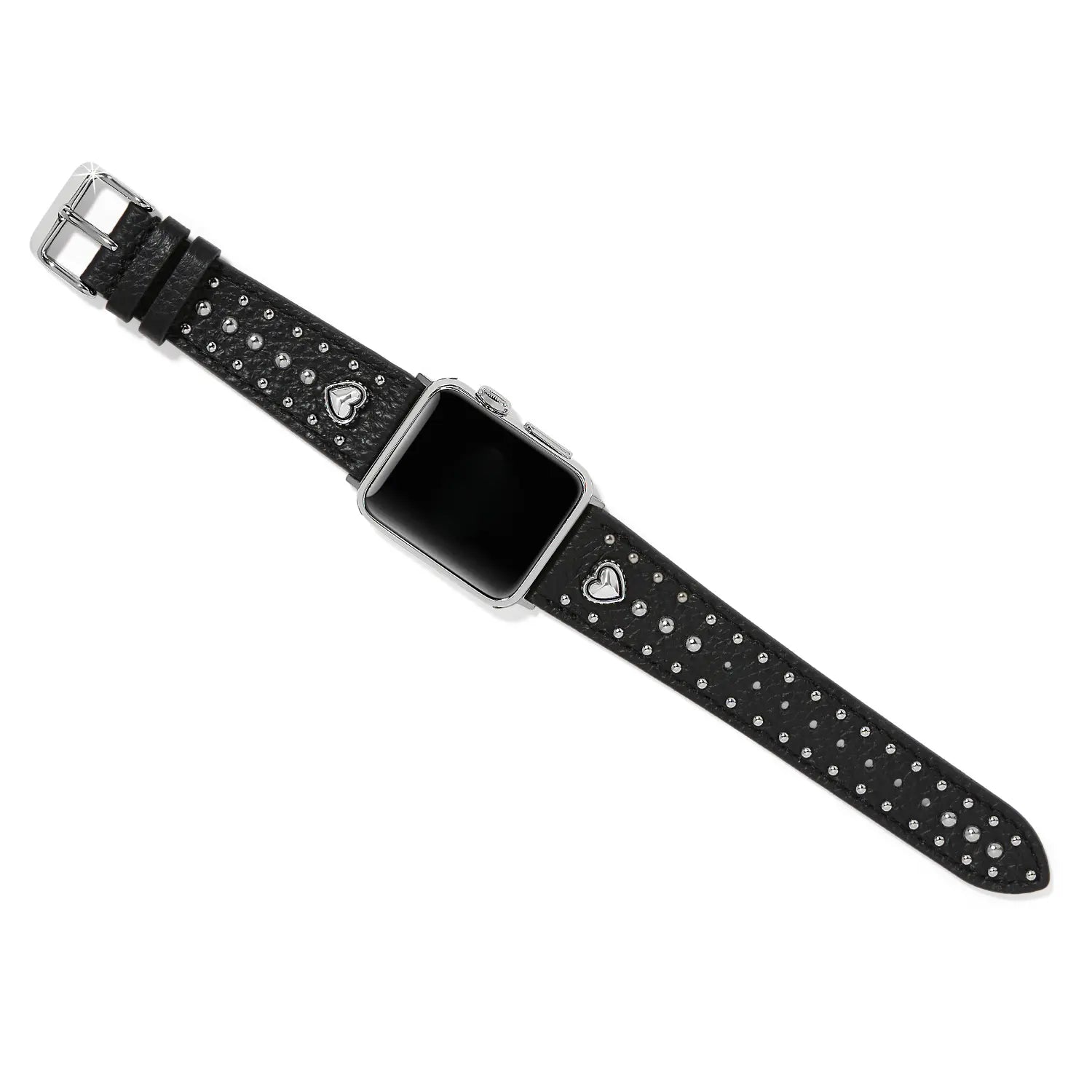 Pretty Tough Heart Black Color Watch Band - Brighton Designs
