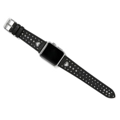 Pretty Tough Heart Black Color Watch Band - Brighton Designs