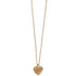 Contempo Heart Petite Gold Necklace Front View