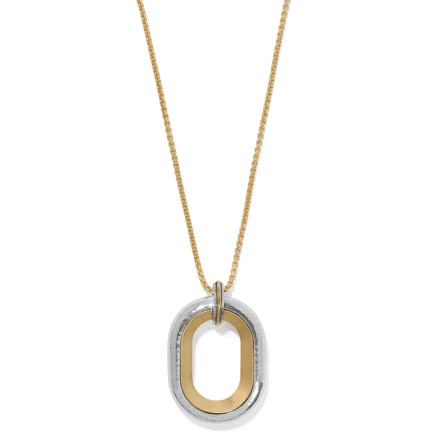 Medici Two Tone Convertible Necklace Front View