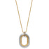 Medici Two Tone Convertible Necklace Front View