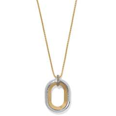 Medici Two Tone Convertible Necklace Front View