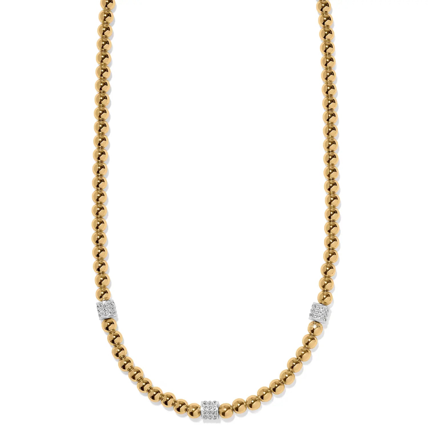 Meridian Petite Beads Station Necklace Front View