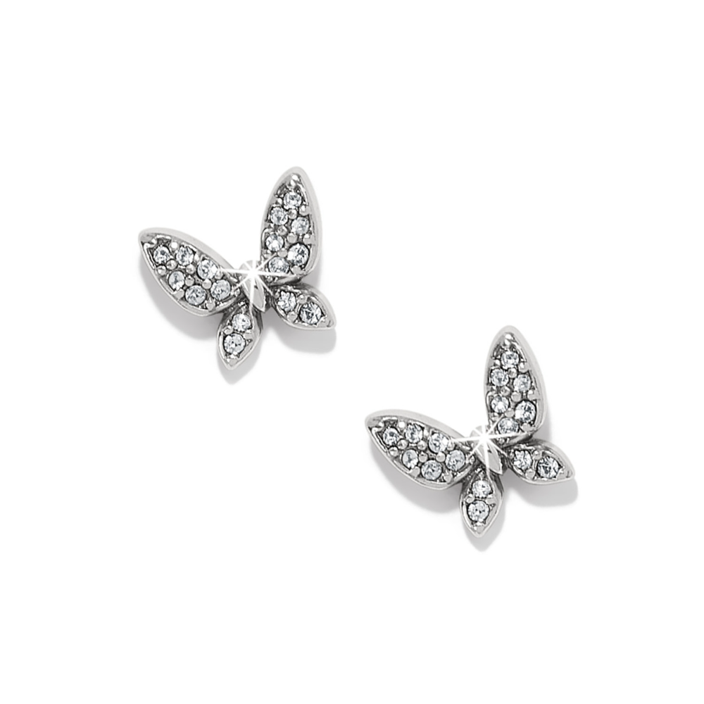 Enchanting Butterfly Post Earrings in Fine Quality Crystals.